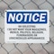 Signmission No Soliciting I Do Not Want Your Magazines OSHA Notice Sign, Plastic, 14in W x 10in L, 2PK OS-2PACK-NS-P-1014-L-14821 - alternate 7